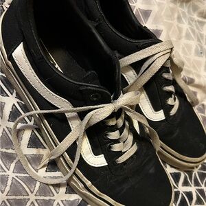 Vans Black and White Athletic Shoes